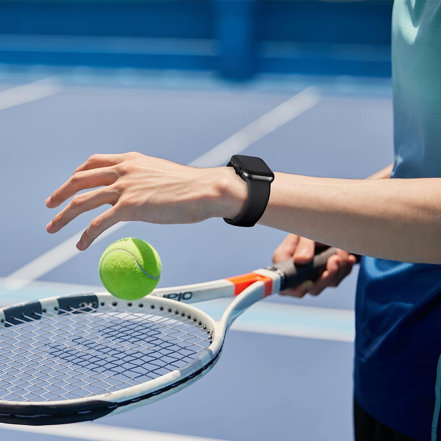 Qrose 6 Pack Bands Compatible with Apple Watch 38Mm 40Mm 41Mm 42Mm 44Mm 45Mm 49Mm, Soft Silicone Replacement Sport Strap Wristbands for Iwatch Series Ultra 8/7/6/5/4/3/2/1 SE Women Men  QRose   