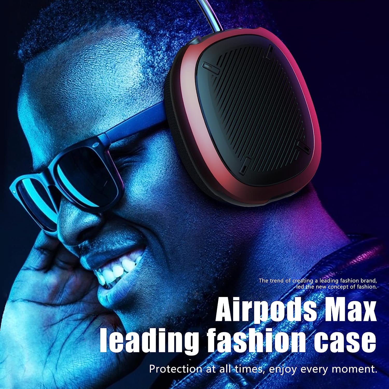 Case Cover for Airpods Max Headphones, TPU Anti-Scratch Ear Cups Cover for Airpods Max, Hard Rugged Shockproof Accessories Protective Cover for Apple Airpods Max (Red)  PonKet   