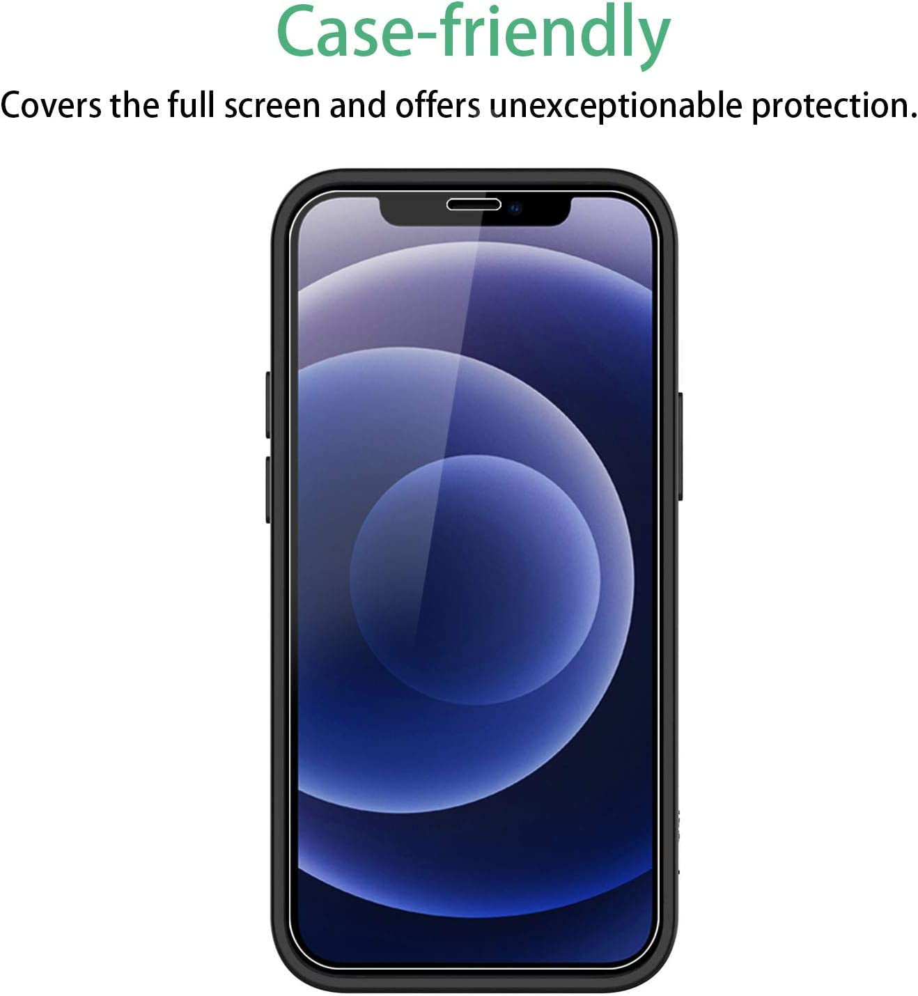 NEW'C [3 Pack] Designed for Iphone 12 Mini (5.4) Screen Protector Tempered Glass, Case Friendly Ultra Resistant  NEW'C   