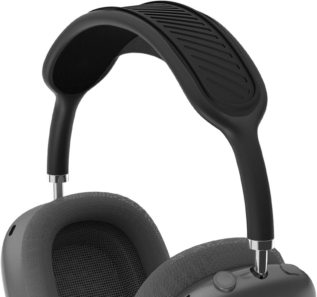 TOLUOHU Headband Cushion for Apple Airpods Max, Washable Soft Silicone Dustproof Airpods Max Headphones Accessories Compatible with Knit-Mesh Canopy(Orange)  TOLUOHU Black  