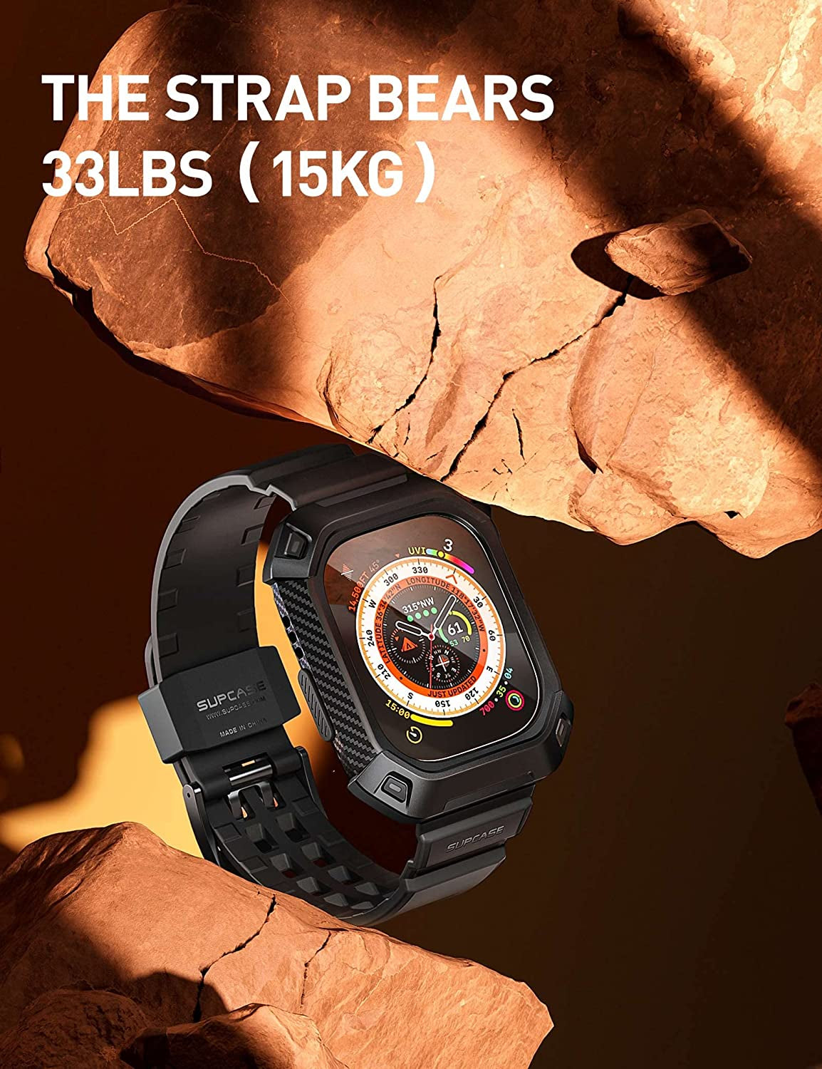 SUPCASE Unicorn Beetle Pro Case Designed for Apple Watch Ultra 49Mm (2022), [2 Pack Screen Protector] Rugged Protective Case with Strap Bands  SUPCASE   