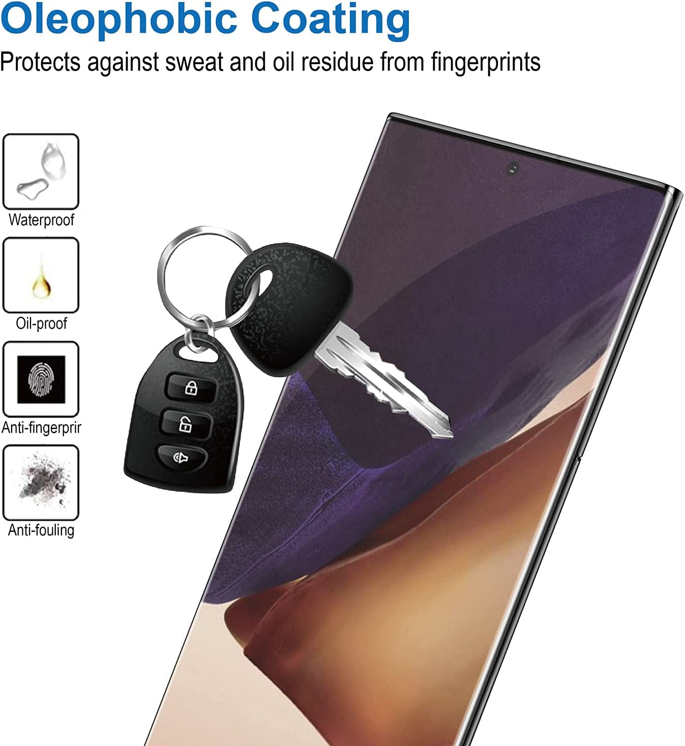 AACL [2 Pack Screen Protector for Samsung Galaxy Note 20 Ultra 5G,6.9 Inch,Curved Tempered Glass,Compatible with Ultrasonic Fingerprint Scanner  Better Future Glass   