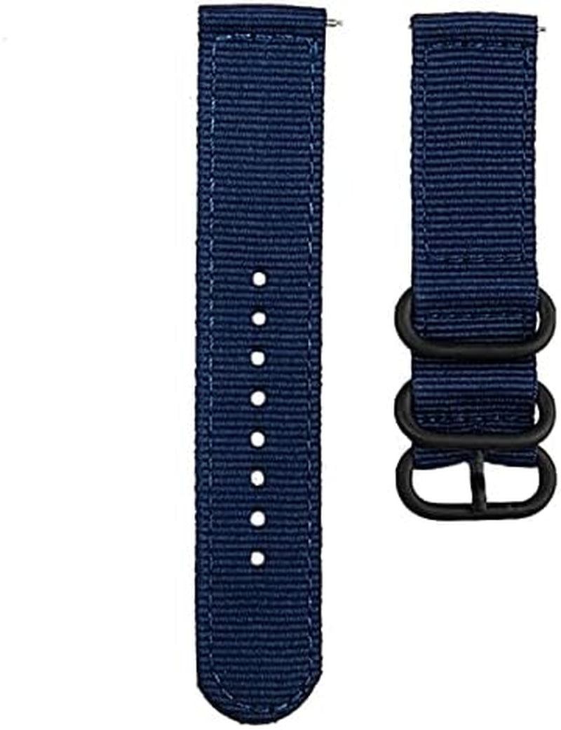 GUMMMY 18MM 20MM 22MM Nylon Watch Strap for Garmin Venu Garminmove 3 Garmin Active S Vivoactive 4 4S Smart Wristband Quick Release Band  GUMMMY Blue 18mm 