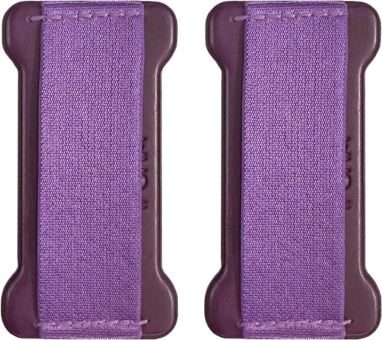 WUOJI - Finger Strap Phone Holder - Ultra Thin Anti-Slip Universal Cell Phone Grips Band Holder for Back of Phone - 2Pack(Black)  WUOJI Deep Purple  