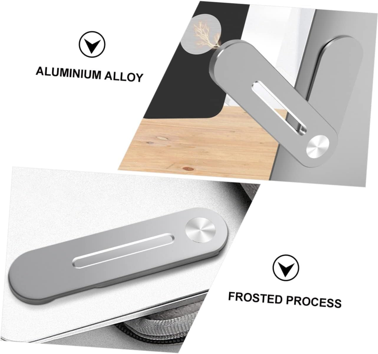 UKCOCO 2Pcs Mobile Phone Holder Collapsible Laptop Stand Stand for Laptop Magnetic Laptop Phone Stand Computer Monitor Stand Computer Phone Stand Magnetic Laptop Phone Stand Metal Silver  UKCOCO   