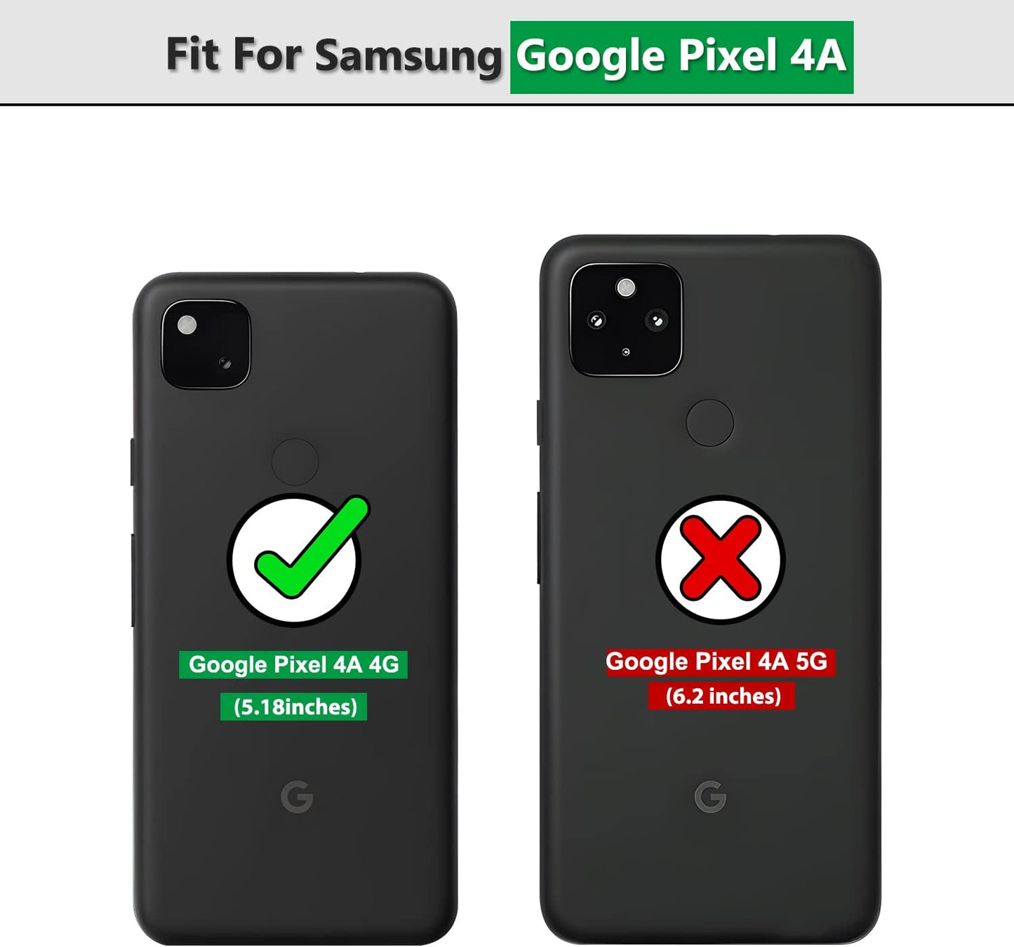 Gritup Google Pixel 4A Case (No Fit for Pixel 4A 5G) with HD Screen Protector, Military-Grade Protective Heavy Duty Phone Case with Magnetic Kickstand Ring for Google Pixel 4A Purple  Gritup   