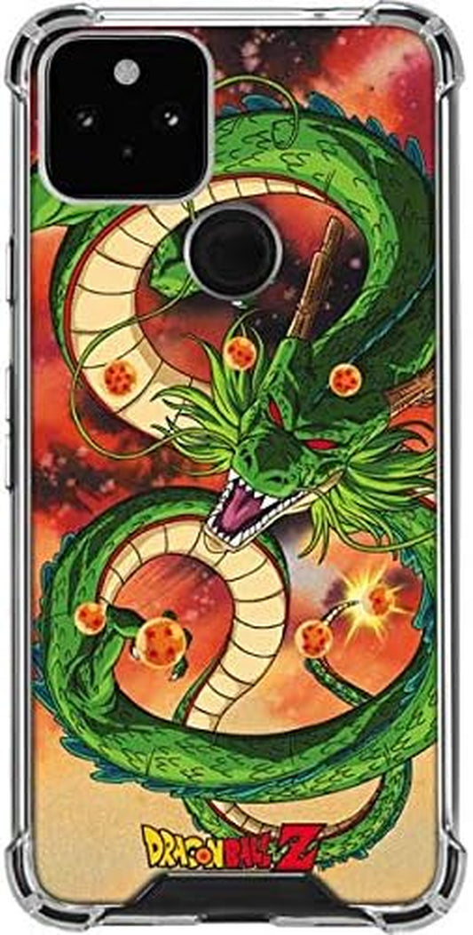 Skinit Clear Phone Case Compatible with Google Pixel 5 - Officially Licensed Dragon Ball Z One Wish Shenron Design  Skinit   