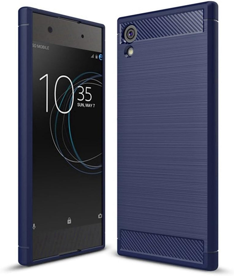 Sony Xperia XA1 Ultra Case Cover Shell,Carbon Fiber Material Case,Smooth Non-Slip Soft,Anti-Fingerprint Case,Fully Protective Case Cover for Sony Xperia XA1 Ultra  Manyip   