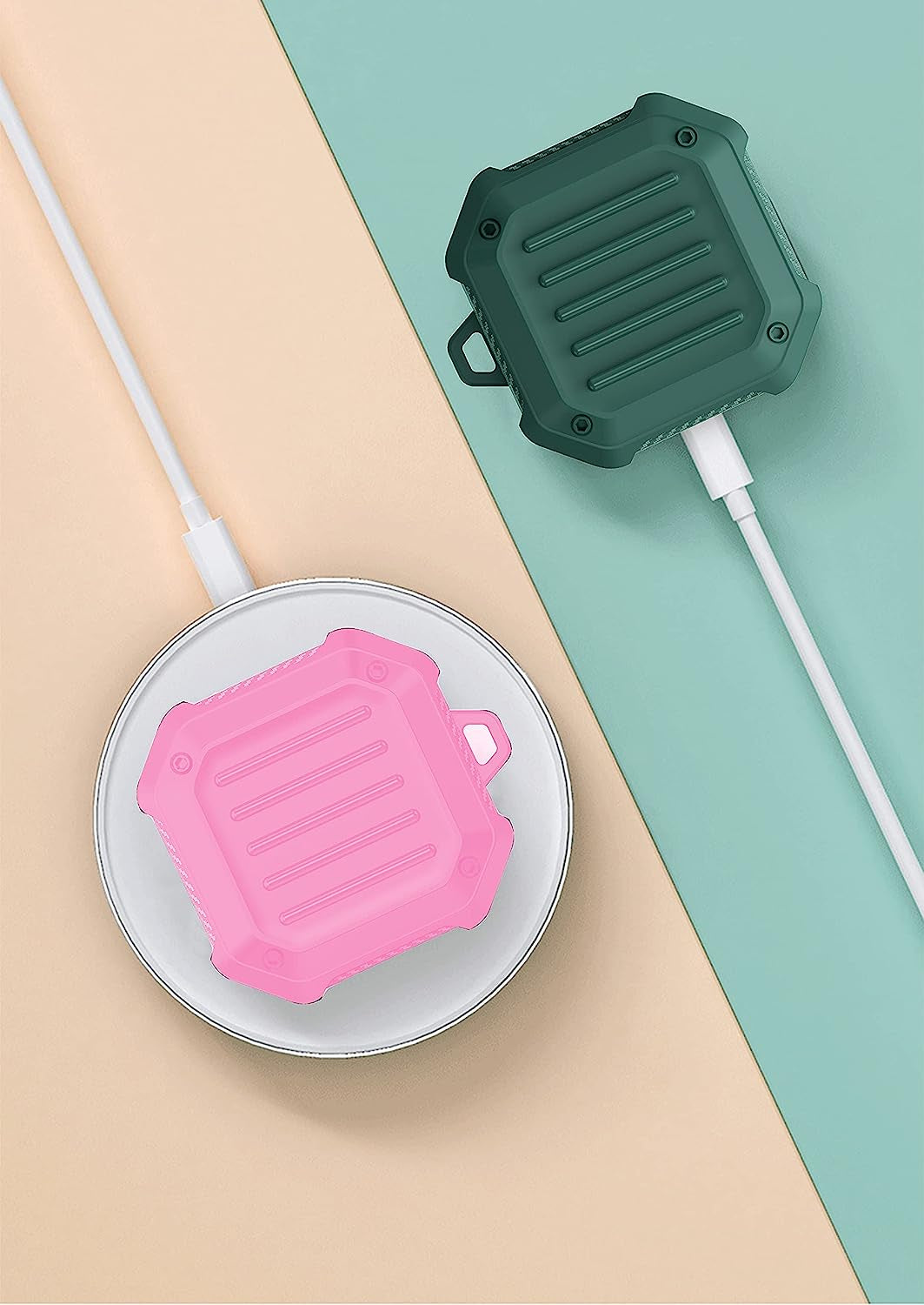 Xuyoz Galaxy Buds 2 Case, Galaxy Buds Pro Case, Galaxy Buds Live Case for Men Women with Keychain, Rugged Shockproof Galaxy Earbuds Protective Skin Case Cover for Galaxy Buds 2/Pro/Live  Xuyoz   