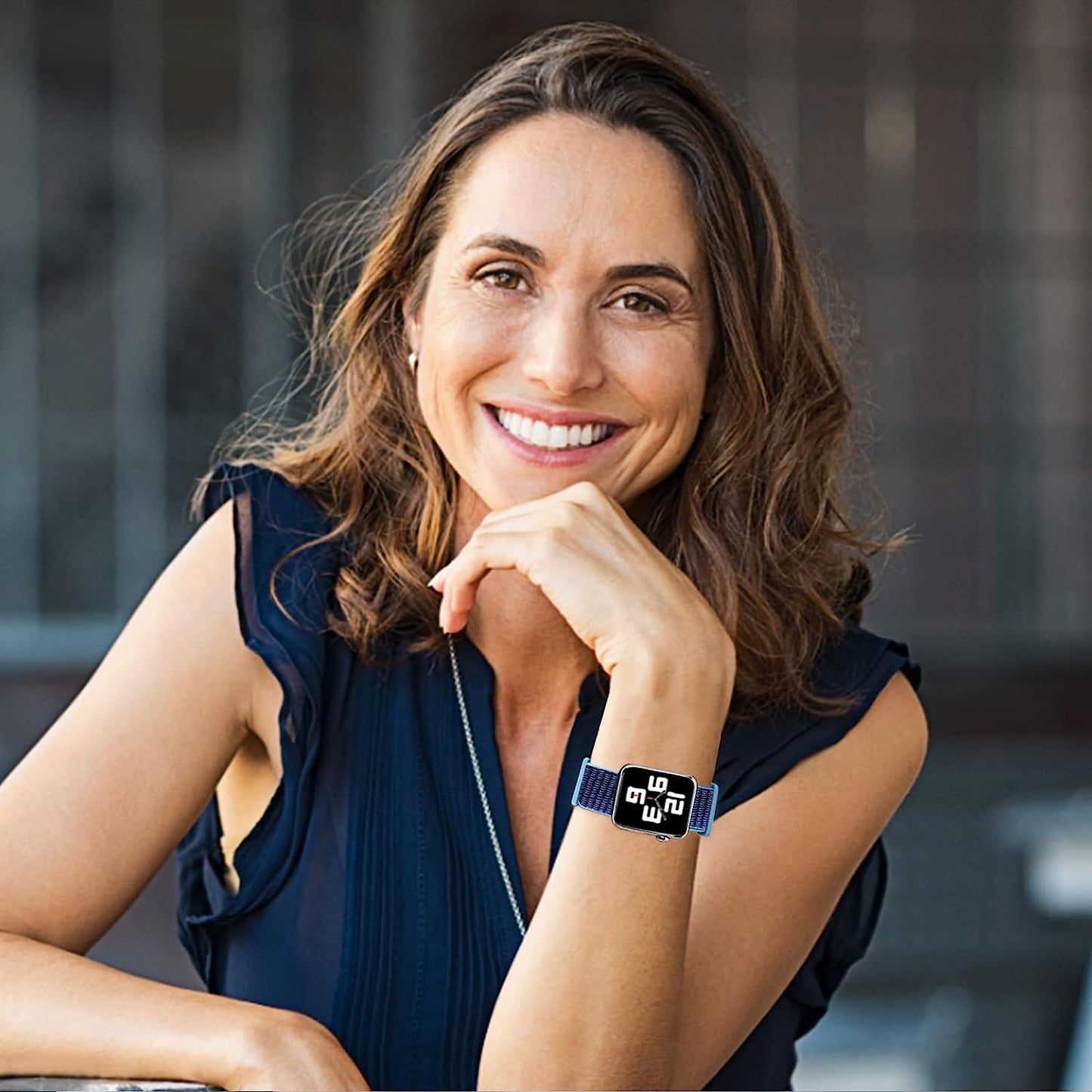 Nylon Sport Loop Bands Compatible with Apple Watch Band for Women Men, Stretchy Elastic Braided Replacement Straps for Iwatch Series 6 7 5 4 3 2 1 SE  N-Hocezyg   