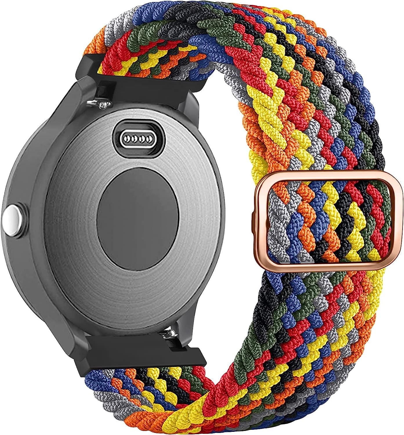 Wanme Bands for Garmin Venu / Vivoactive 3 Watch Band, 20Mm Adjustable Braided Elastic Replacement Wristband Strap for Garmin Venu Sq, Vivoactive 3 Music, Forerunner 645 / 245 Music, Samsung Galaxy Watch 4  Wanme   