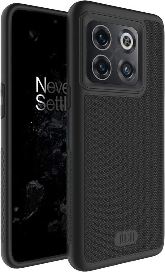 TUDIA Dualshield Grip Designed for Oneplus10T Case 5G, [Mergegrip] Shockproof Military Grade Slim Dual Layer Protection for Oneplus 10T 5G Case (Matte Black)  TUDIA   