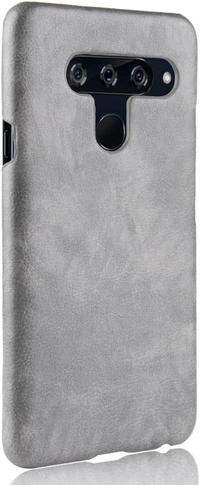 Phone Case for LG V40 Thinq Case, [PU Leather]+[Hard Plastic] for LG V40 Thinq Protector Case, Non-Slip Shockproof for LG V40 Thinq Phone Cover Grey  Generic   