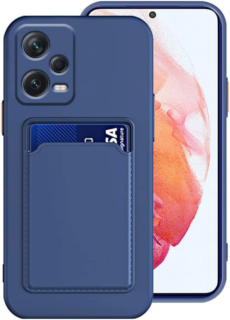 Tiwinxing Compatible with Redmi Note 12 Pro plus Case with Card Holder Shockproof Phone Cases for Xiaomi Redmi Note 12 Pro plus Anti-Scratch Silicone TPU Redmi Note 12 Pro plus Cases (Grey)  Tiwinxing Navy Blue  