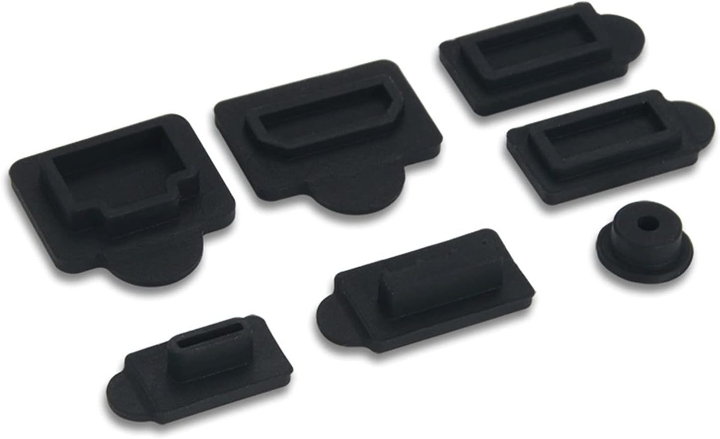 7 in 1 Silicone Dust Plugs Cover LAN HDMI Type-C USB Dock Anti-Dust Cover Dustproof Plug for PS5 Game Console Accessories Dust Plug Cover  Ambertown   