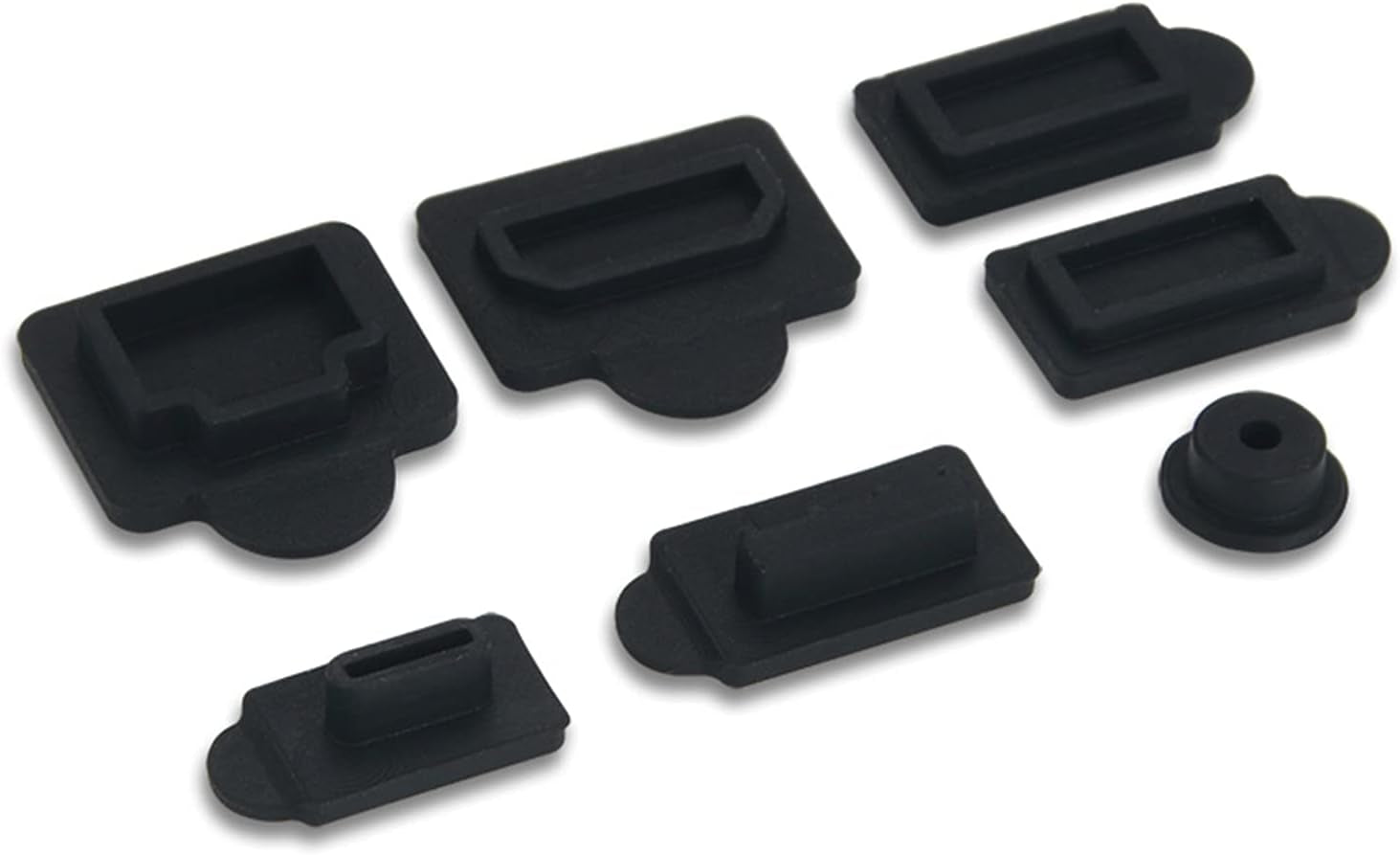 7 in 1 Silicone Dust Plugs Cover LAN HDMI Type-C USB Dock Anti-Dust Cover Dustproof Plug for PS5 Game Console Accessories Dust Plug Cover  Ambertown   