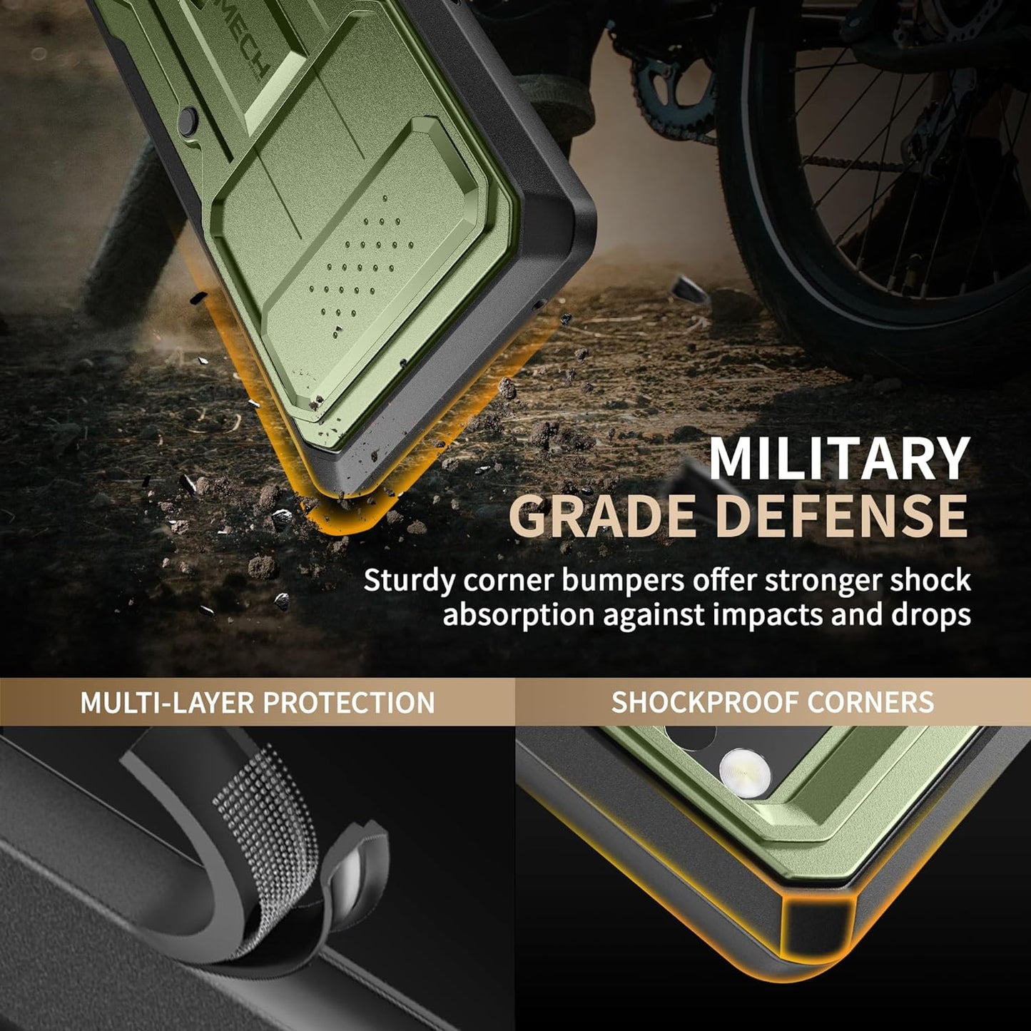 TONGATE for Pixel 8 Pro Case(2023), [Bulit-In Slide Camera Cover & Screen Protector] Military Grade Shockproof Rugged 5G Phone Case with Kickstand & Belt Clip for Google Pixel 8 Pro 6.7", Green  TONGATE   