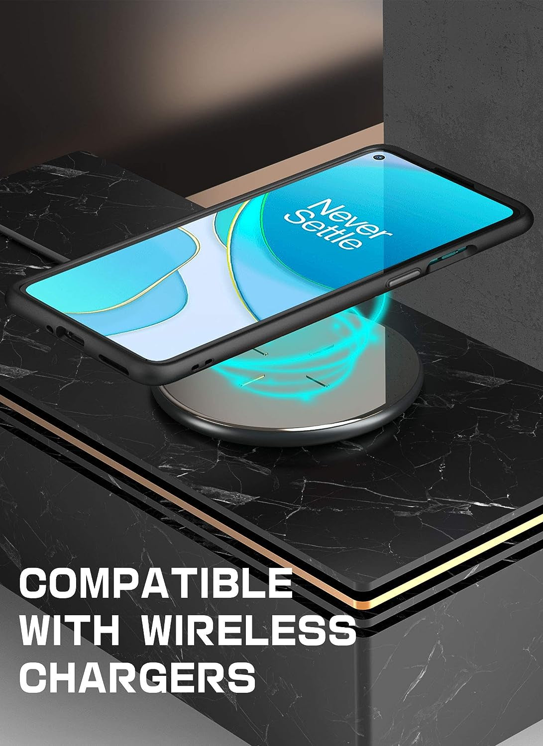 SUPCASE Unicorn Beetle Style Series Case Designed for Oneplus 8T, Premium Hybrid Protective Clear Case for Oneplus 8T 5G (Black)  SUPCASE   