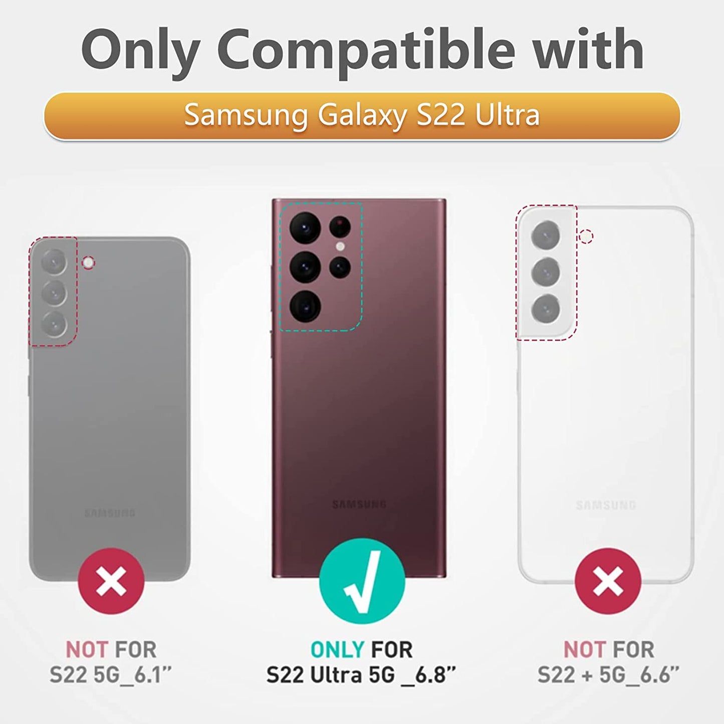 For Samsung Galaxy S22 Ultra Case: Military Grade Drop Proof Rugged Protective S22Ultra 5G Phone Cover with Built-In Screen Protector & Kickstand |Shockproof Bumper Dual Layer 360 Full Protection  SOiOS   