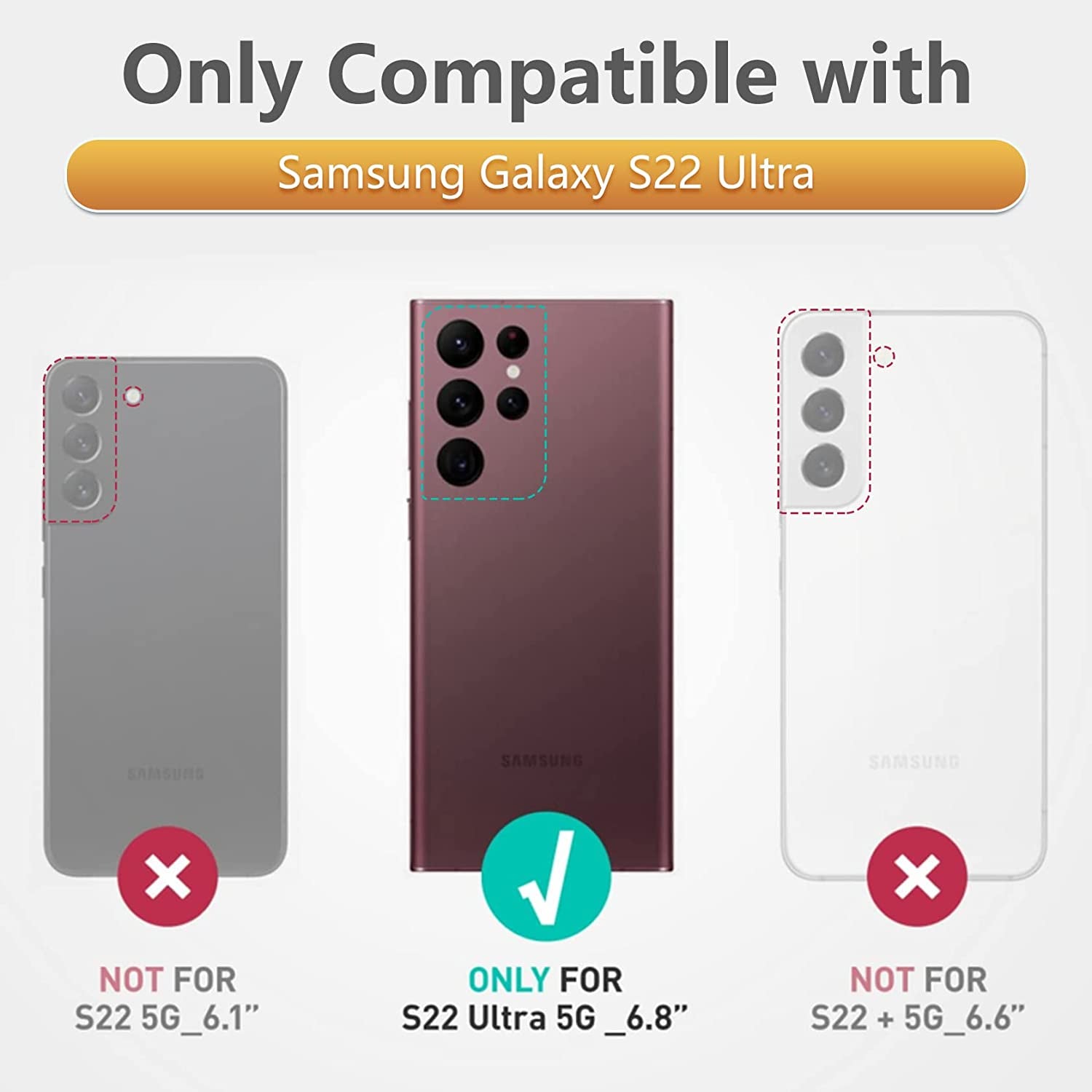 For Samsung Galaxy S22 Ultra Case: Military Grade Drop Proof Rugged Protective S22Ultra 5G Phone Cover with Built-In Screen Protector & Kickstand |Shockproof Bumper Dual Layer 360 Full Protection  SOiOS   