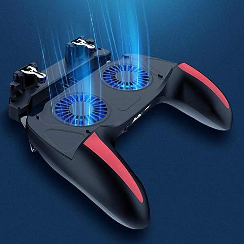 WILIAS - Telescopic Gaming Grip Game Controller Joystick Gamepad Dual Cooling Fan for for Smart Phone Game Accessories  WILIAS   