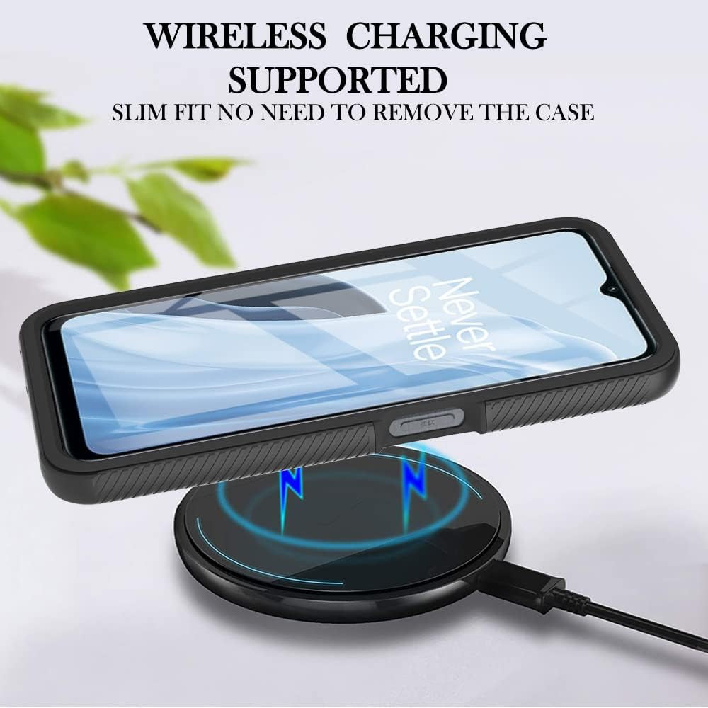 DETUOSI for Oneplus Nord N300 5G Case, Built in PET Screen Protector, [360 Full Body Protection], 1+ Nord N300 5G Case, 3 in 1 Shockproof Clear Protection Phone Cover for Oneplus Nord N300 5G, Black  DETUOSI   