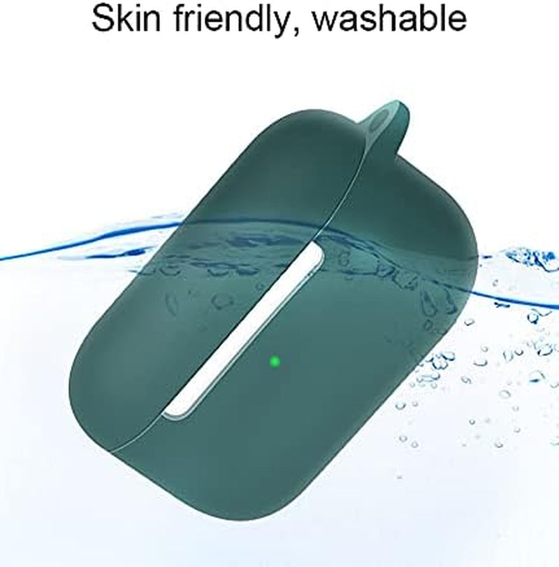 Antetek Compatible for Echo Buds 2 Wireless Earbuds Case with Keychain,Silicone Protective Cover Accessories Compatible with Echo Buds 2 Generation (Dark Green)  Antetek   