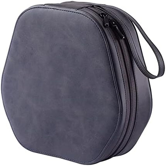 PERFECTSIGHT Carrying Case Compatible for Airpods Max, Hard Travel Case Cover Storage Bag with Low Power Sleep Mode for Headphones, Premium PU Leather, Waterproof Shock-Proof and Portable (Dark Grey)  Lunovation   