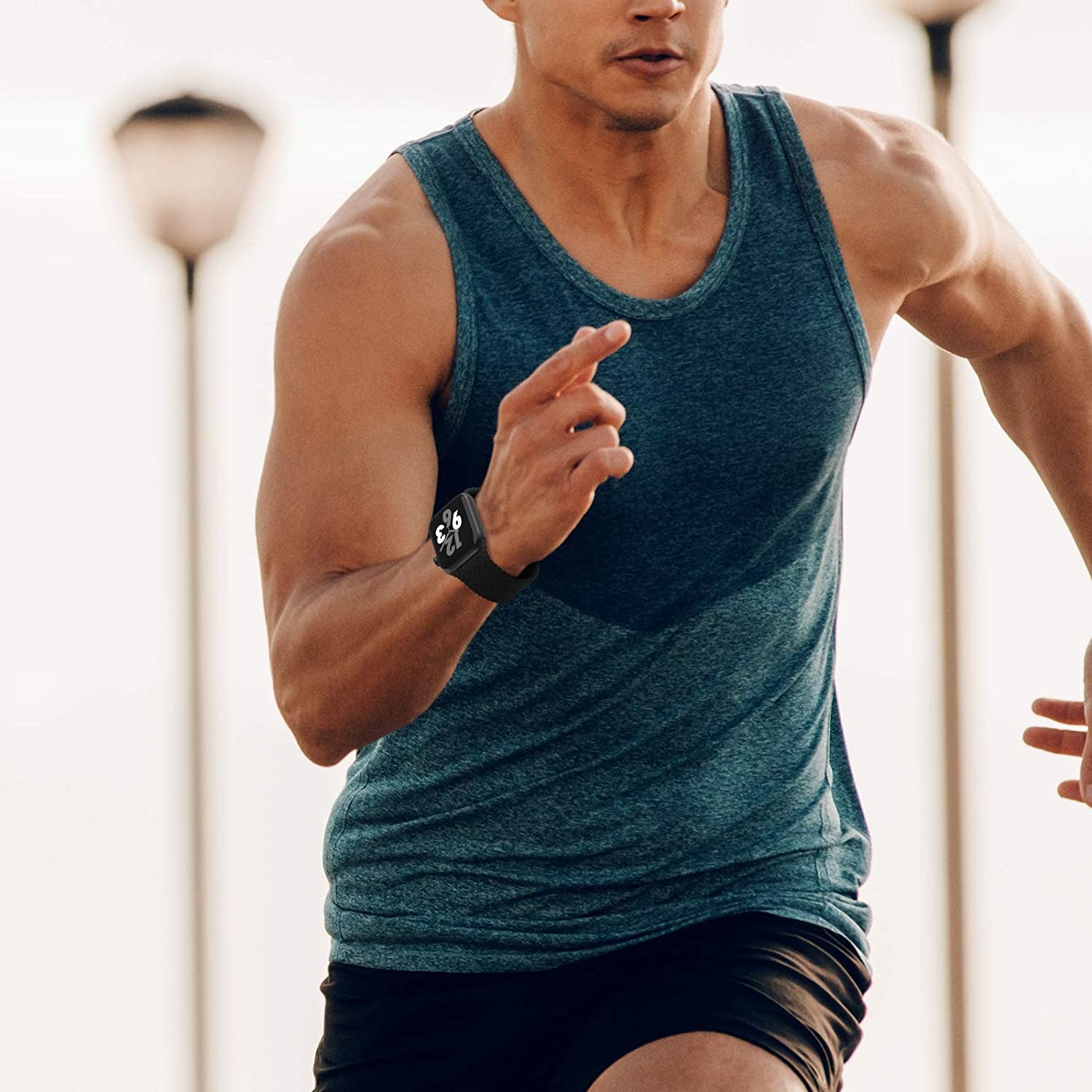 Silicone Solo Loop Bands Compatible with Apple Watch Band 38Mm 40Mm 41Mm 42Mm 44Mm 45Mm 49Mm, Stretchy Silicone Elastic Sport Strap Compatible for Iwatch Series 8/7/6/5/4/3/2/1/SE Ultra  WASPO   