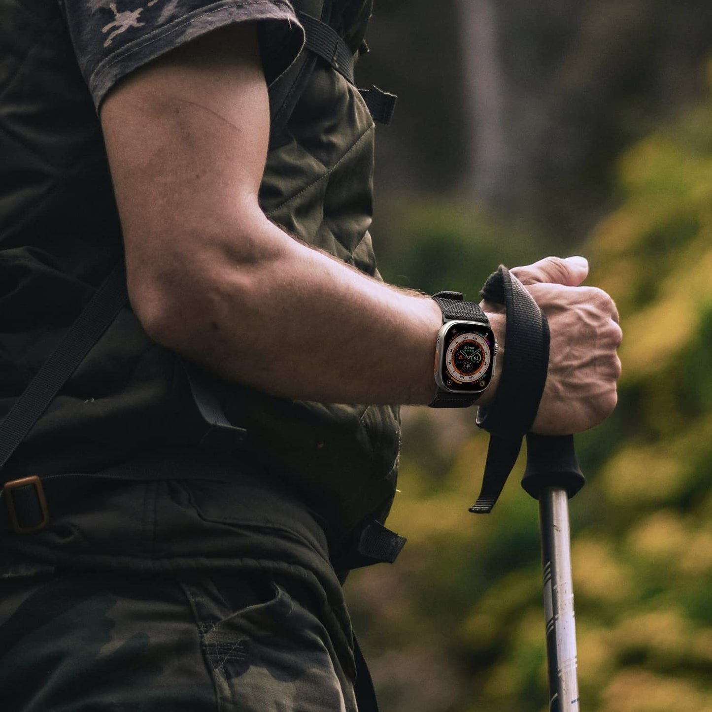 ZRDESIGN Ultra Watch Band for Man,Compatible with Apple Watch 49Mm 45Mm 44Mm 42Mm 41Mm 40Mm 38Mm,Leather and Nylon Strap for Iwatch Series Ultra SE 2/8 / 7/6 / 5/4 / 3/2 / 1 / SE  ZRDESIGN   