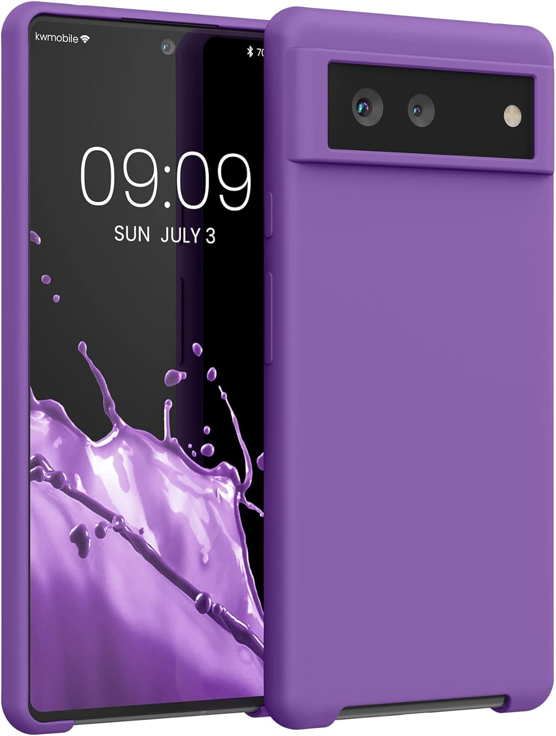 Kwmobile Case Compatible with Google Pixel 6 Case - TPU Silicone Phone Cover with Soft Finish - Dolce Vita  kwmobile Orchid Purple  