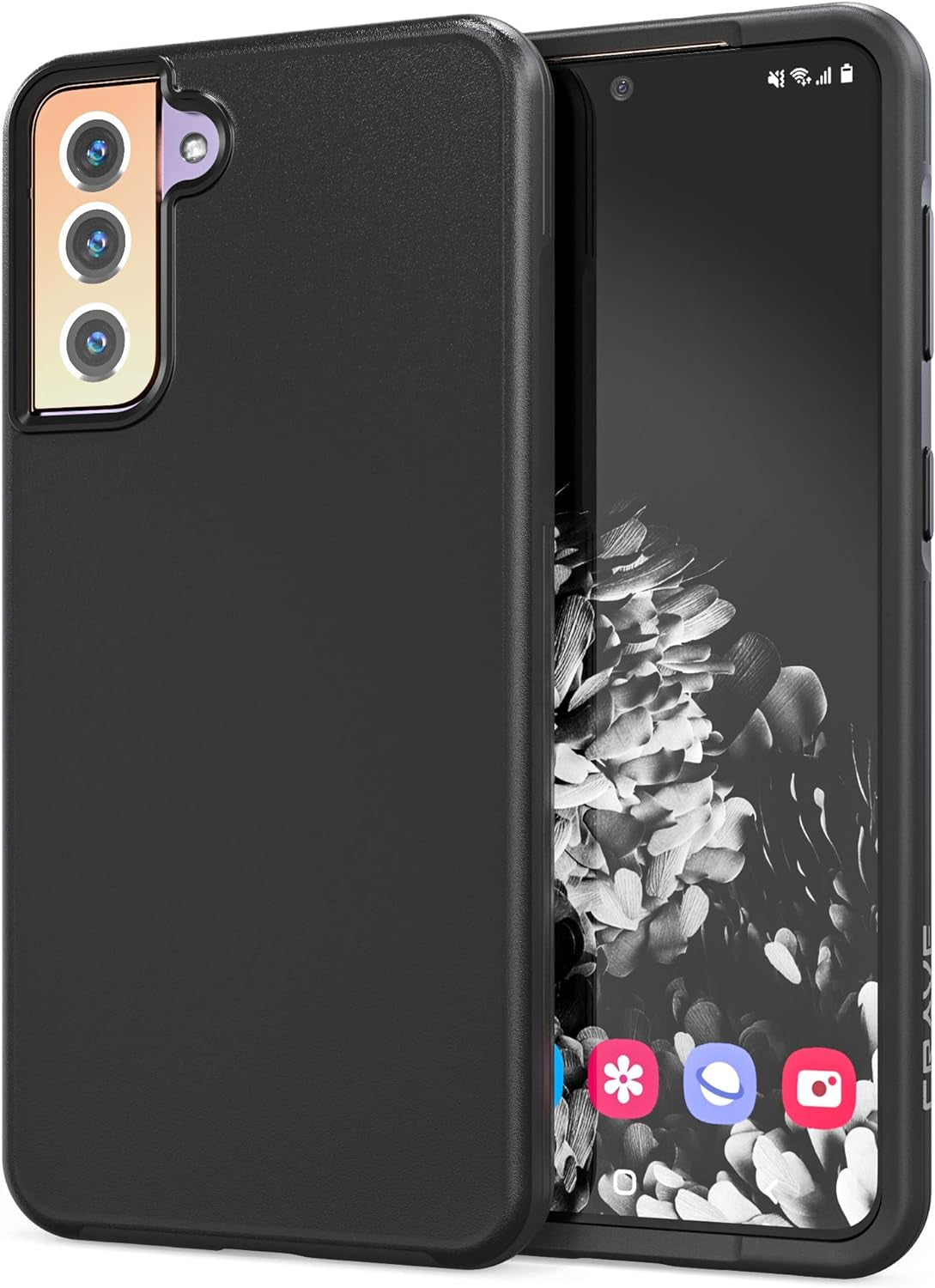 Crave Slim Guard for Galaxy S21+ Case, Shockproof Case for Samsung Galaxy S21 Plus, S21+ 5G (6.7 Inch) - Forest Green  Crave Black  