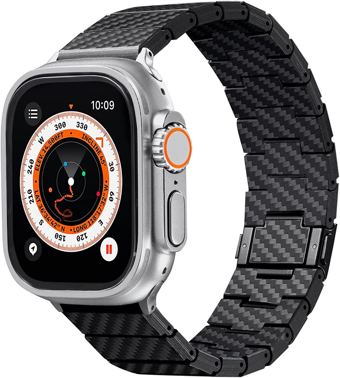 PITAKA Apple Watch Band Compatible with Apple Watch Ultra/8/7/6/Se/5/4/3/2/1, 100% Carbon Fiber Adjustable Apple Watch Ultra Band  PITAKA   