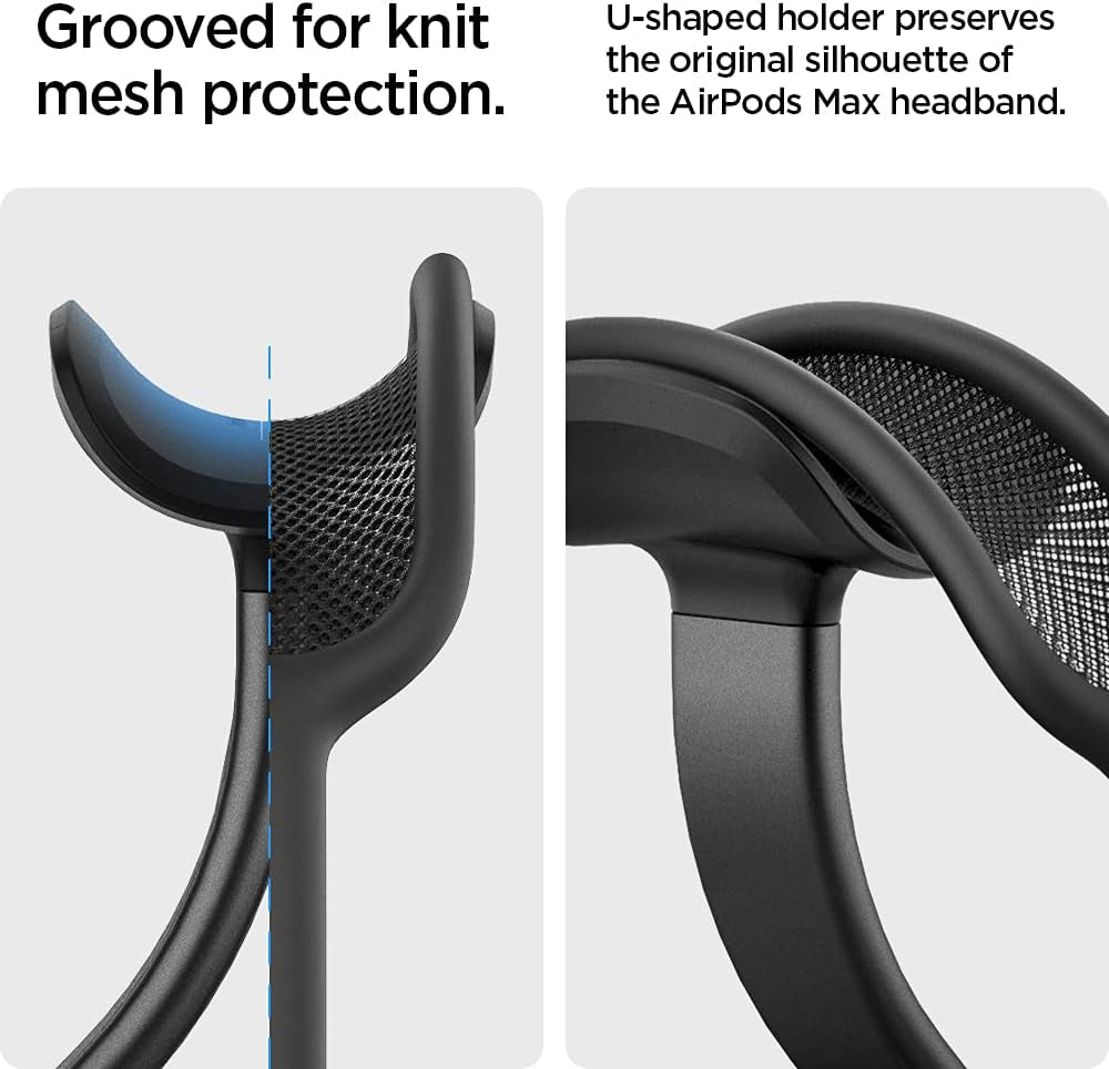 Spigen S380 Airpods Max Stand and Ultra Hybrid Case Designed for Airpods Max Case and Stand - Space Gray  Spigen   