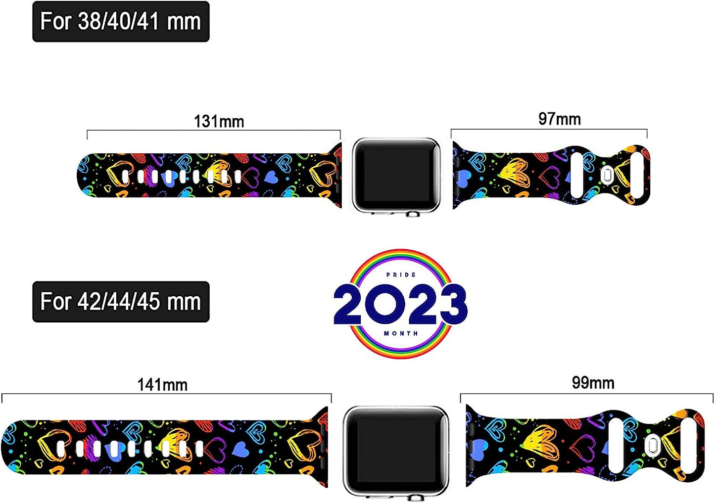 Summer Tropical Floral Watch Band Compatible with Apple Watch 38Mm 40Mm 41Mm 42Mm 44Mm 45Mm, Palm Tree Pattern Silicone Replacement Bands Wristbands Strap Compatible with All Iwatch Series  WANSENCE   