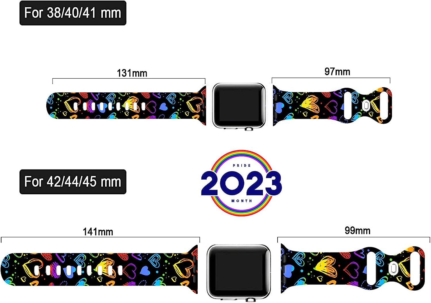 Summer Tropical Floral Watch Band Compatible with Apple Watch 38Mm 40Mm 41Mm 42Mm 44Mm 45Mm, Palm Tree Pattern Silicone Replacement Bands Wristbands Strap Compatible with All Iwatch Series  WANSENCE   