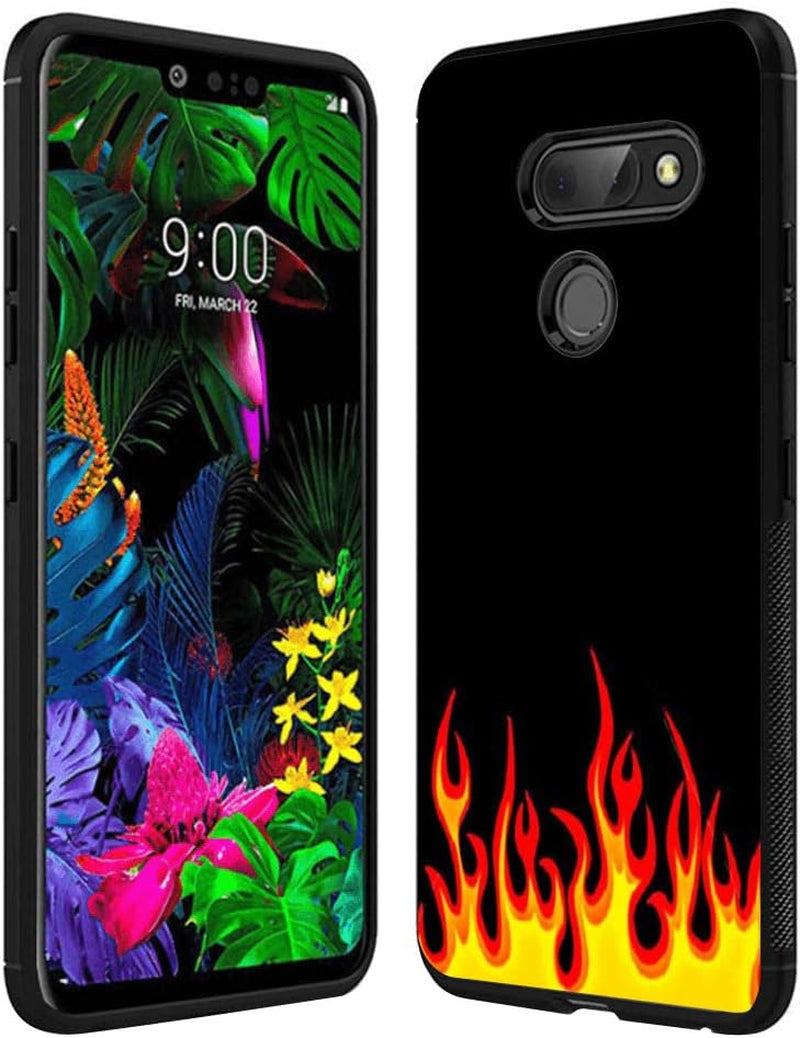 Yqci Designed for LG G8 Thinq Case Custom Christmas Tree 1 Pattern Cover Case,Shockproof Full Body Protective Phone Case Compatible with LG G8 Thinq  YQCi Fire  