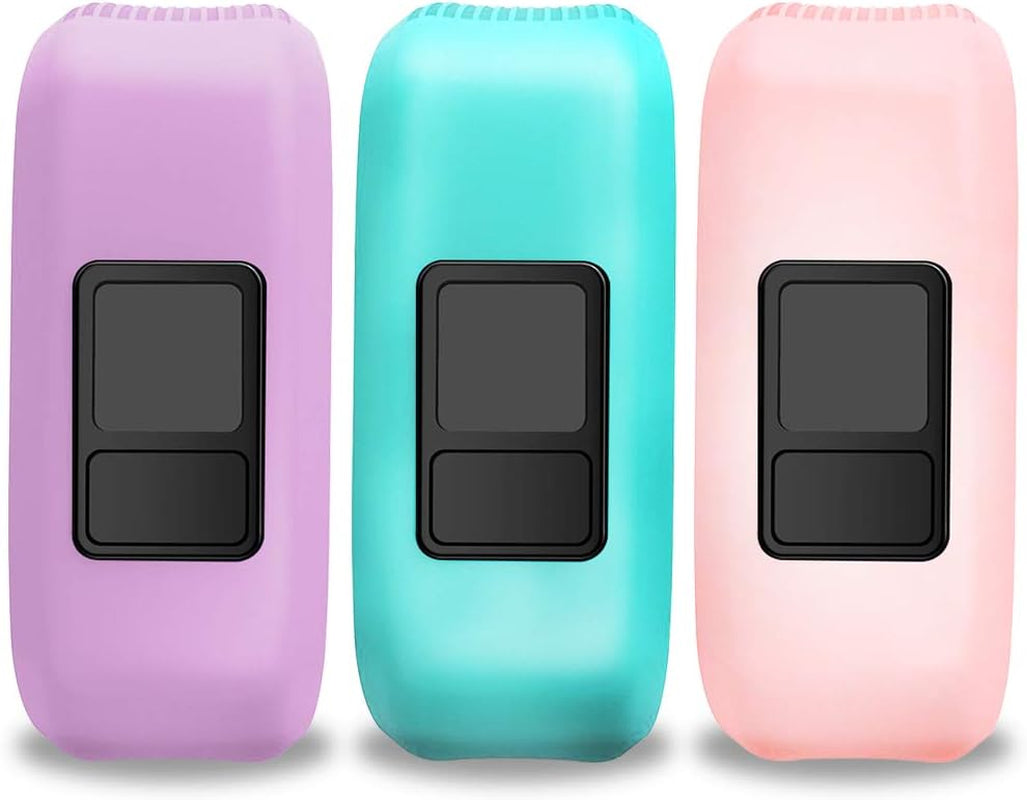 Ibrek for Garmin Vivofit Jr/Jr 2/3 Bands, Silicon Stretchy Replacement Watch Bands for Kids Boys Girls Small Large(No Tracker) (3 Pack: Transparent Pink&Teal&Lavender, Small)  iBREK   