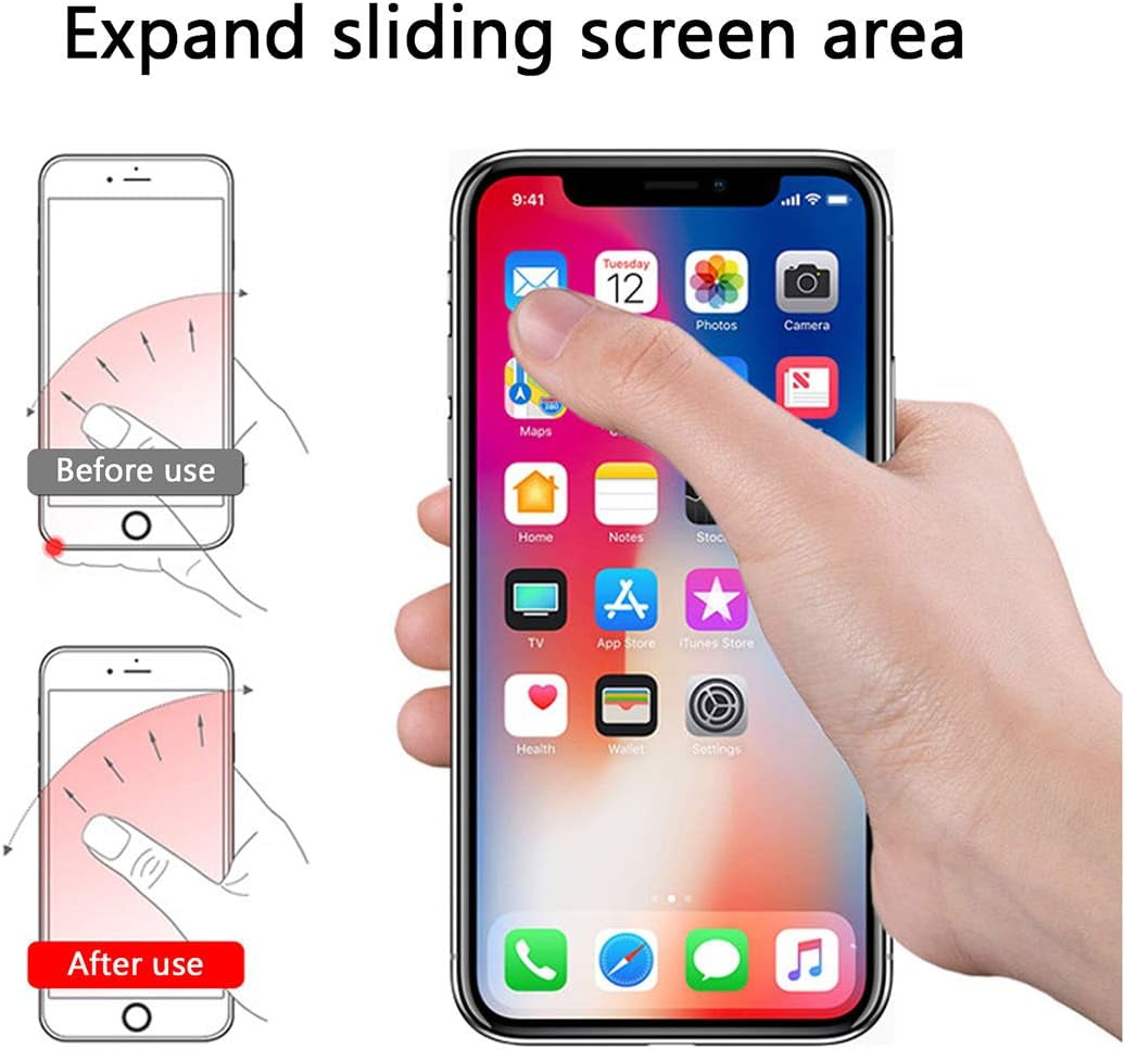 The Garnish Transparent Cell Phone Ring Holder-(2 Pack) 360 Degree Rotation Gold Phone Ring Holder Clear Stand Finger Ring Kick-Stand Compatible Various Mobile Phones or Phone Cases  winnefun   