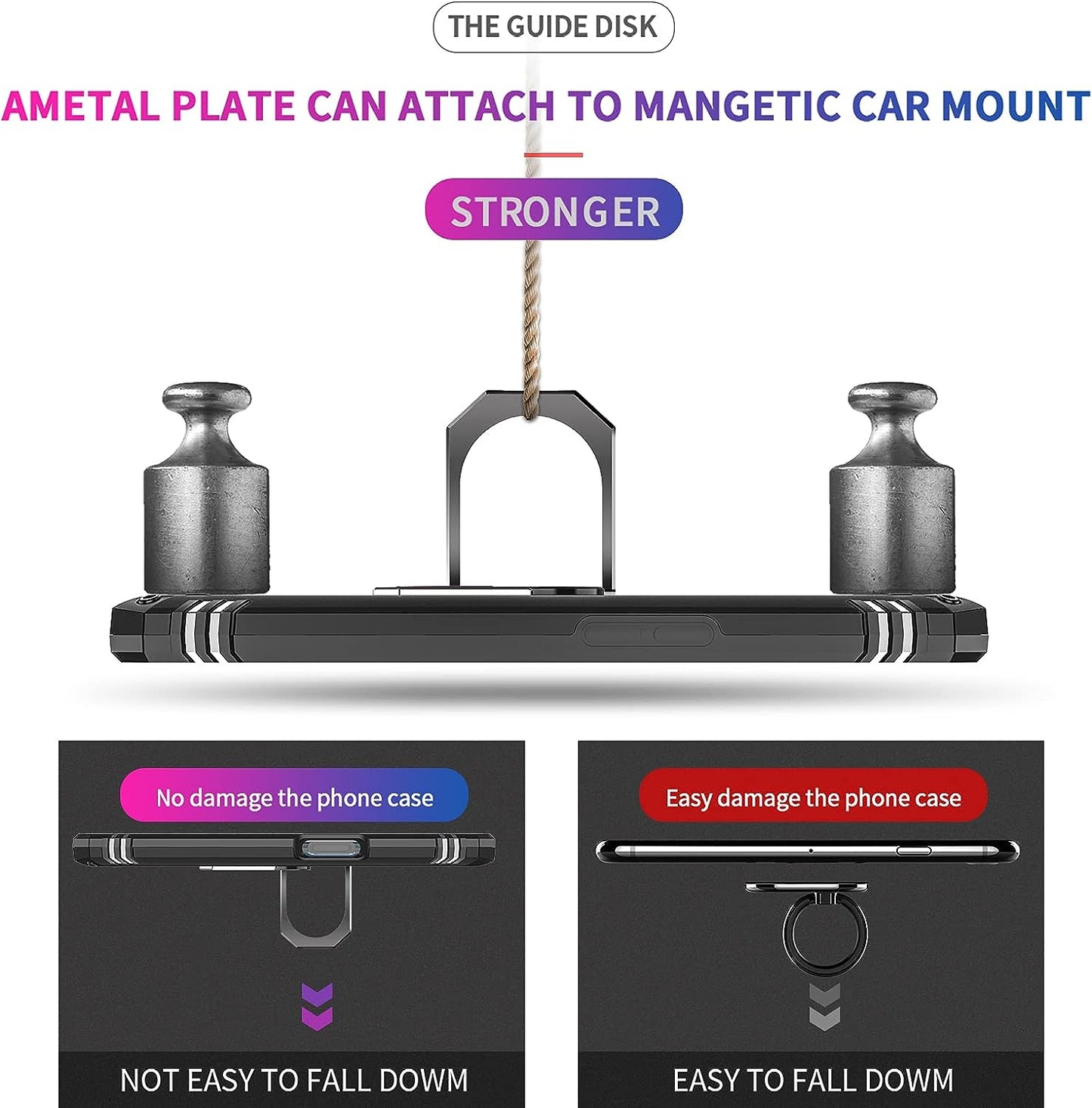 Leyi for Oneplus Nord N200 5G Case, Nord N200 5G Case, [Military Grade] Heavy Duty Shockproof Protective Phone Case with Magnetic Car Mount Ring Kickstand for Oneplus Nord N200 5G, Black  LeYi   