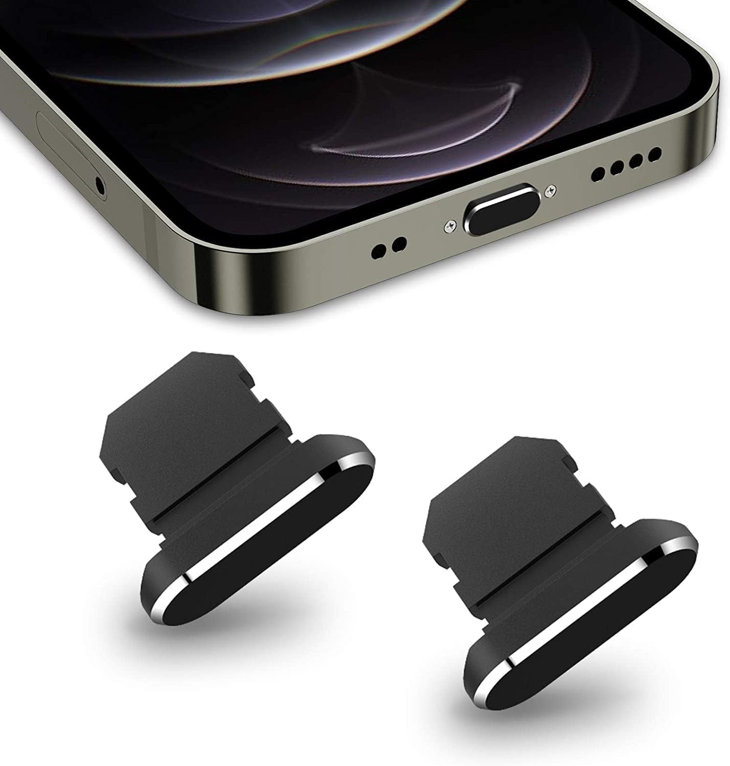 Anti Dust Plugs, Charging Dust Cover Iphone Dust Plug Charging Port Covers Compatible with for Iphone 12, Pro, Max, X, XS, XR, 11, 8, 7, 6 plus for Ipad Mini Air  EGEN   