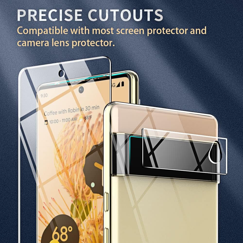 Bokoo Crystal Clear Google Pixel 6 Pro Case.Soft Slim Fit Transparent Plastic TPU Protective Silicone Cover Phone Cases for Google Pixel 6 Pro [Slim Thin & Comfort Grip] [Shockproof]  bokoo   