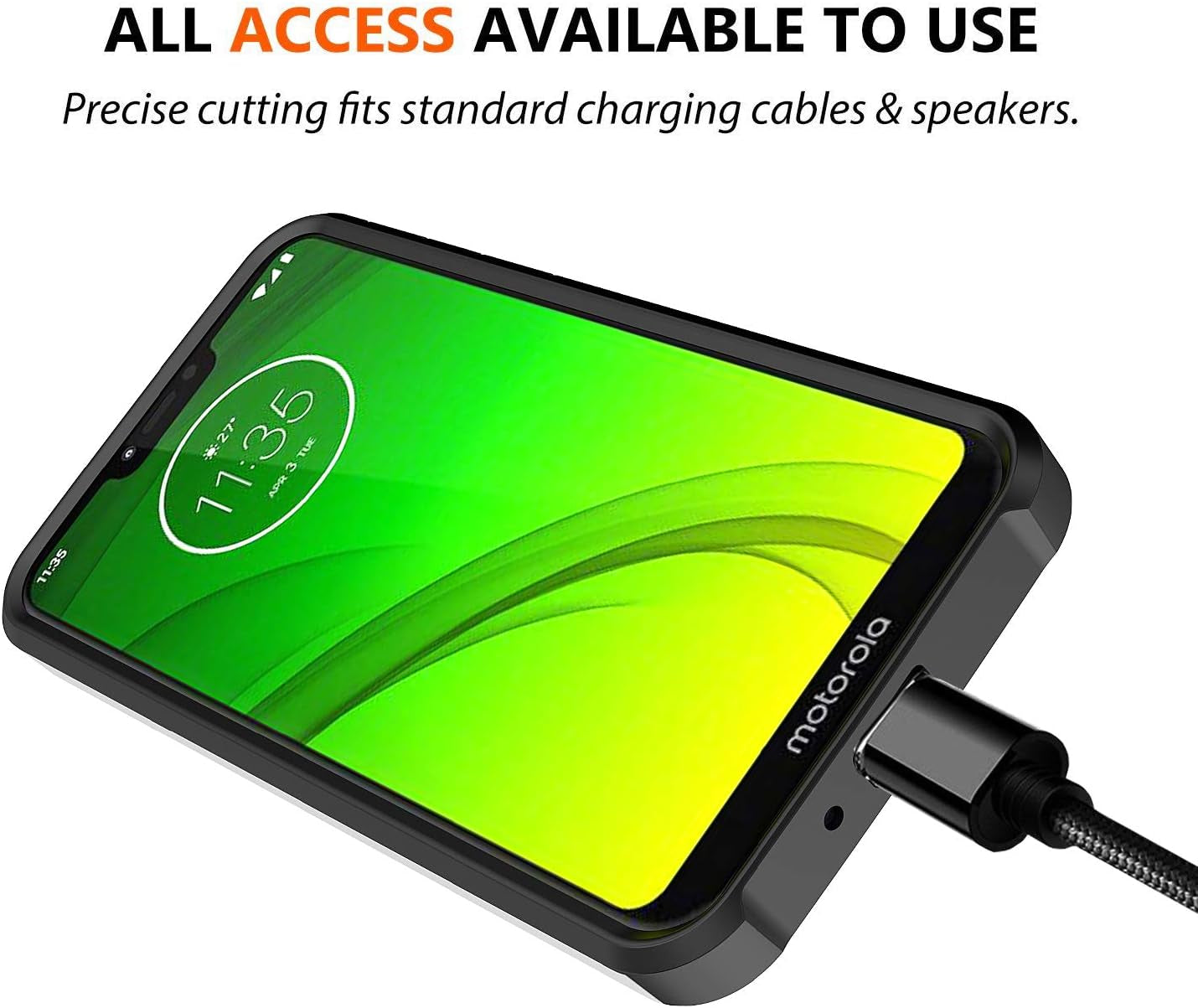 Sofer for Moto G7 Power Case, Moto G7 Supra Case, Hybrid Drop Protection Sleek Slim Dual Layer Shockproof Colorful Graphic Armor Case for LG Moto G7 Power/Supra (Galaxy Mandala)  Sofer   