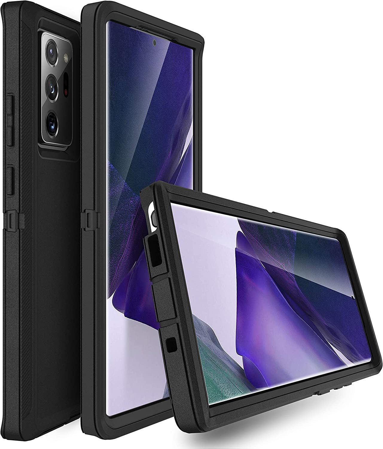 MXX Galaxy Note 20 Ultra Heavy Duty Case - 3 Layers, Rugged Rubber Shockproof Protection (Black)  MXx Accessories inc   