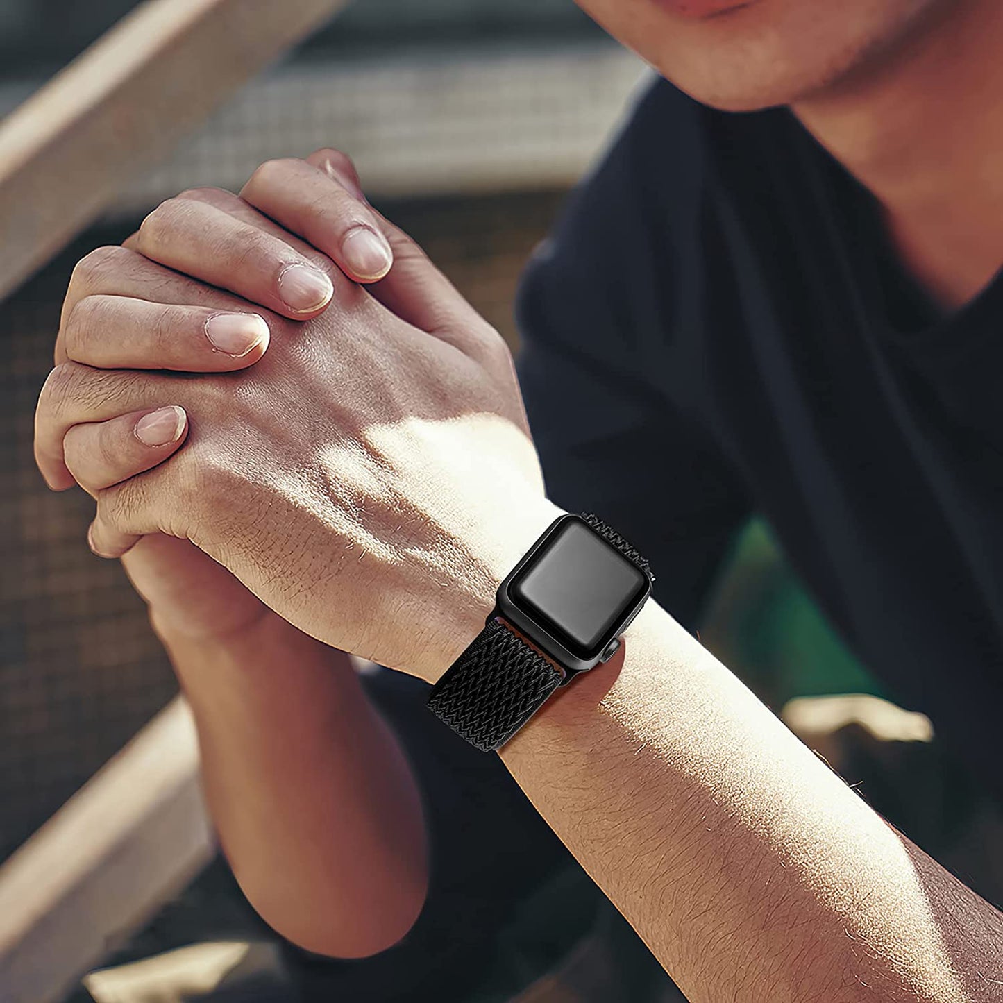 Lerobo Elastic Bands Compatible with Apple Watch Bands 44Mm 42Mm 38Mm 40Mm,Stretchy Solo Loop Soft Nylon Strap Replacement Band for Iwatch/Apple Watch SE Series 6,Series 3,Series 5 4 3 2 1 Women Men  PJStore-US   