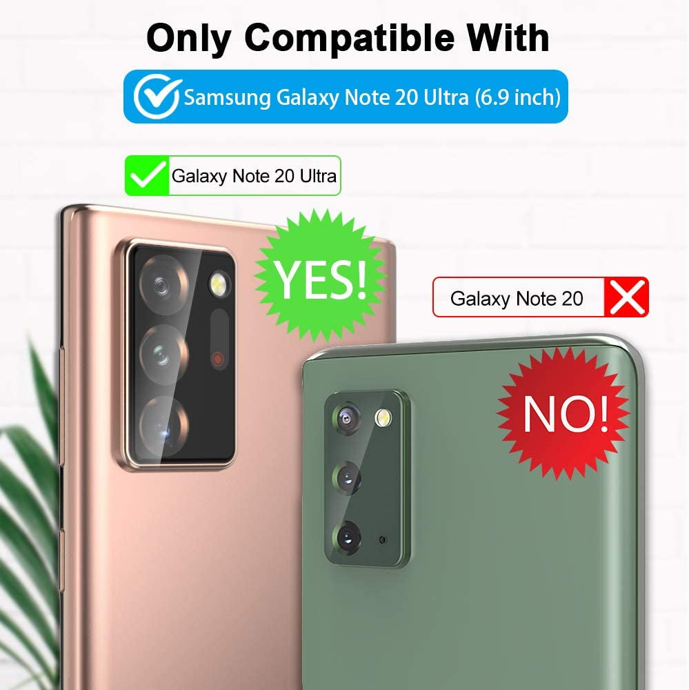 Rhidon [3 Pack] Camera Screen Protector for Samsung Galaxy Note 20 Ultra (6.9") Screen Protector Tempered Glass, Case Friendly Bubble Free Anti-Scratch Camera Lens Protector for Galaxy Note 20 Ultra  Rhidon   