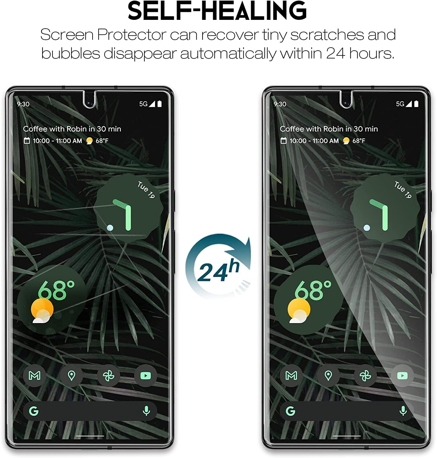 LK [2+2] Designed for Google Pixel 6 Pro Flexible TPU Film Screen Protector [Not Glass ]+ 2 Pack Tempered Glass Camera Lens Protector,Fingerprint Support, anti Scratch, Hd-Ultra Thin, Bubble-Free  LK   