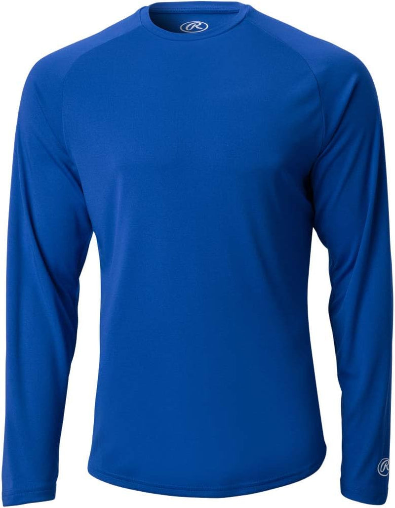 Rawlings Men'S Adult Tech Long Sleeve Shirt Series  Rawlings Sporting Goods Royal Blue Small 
