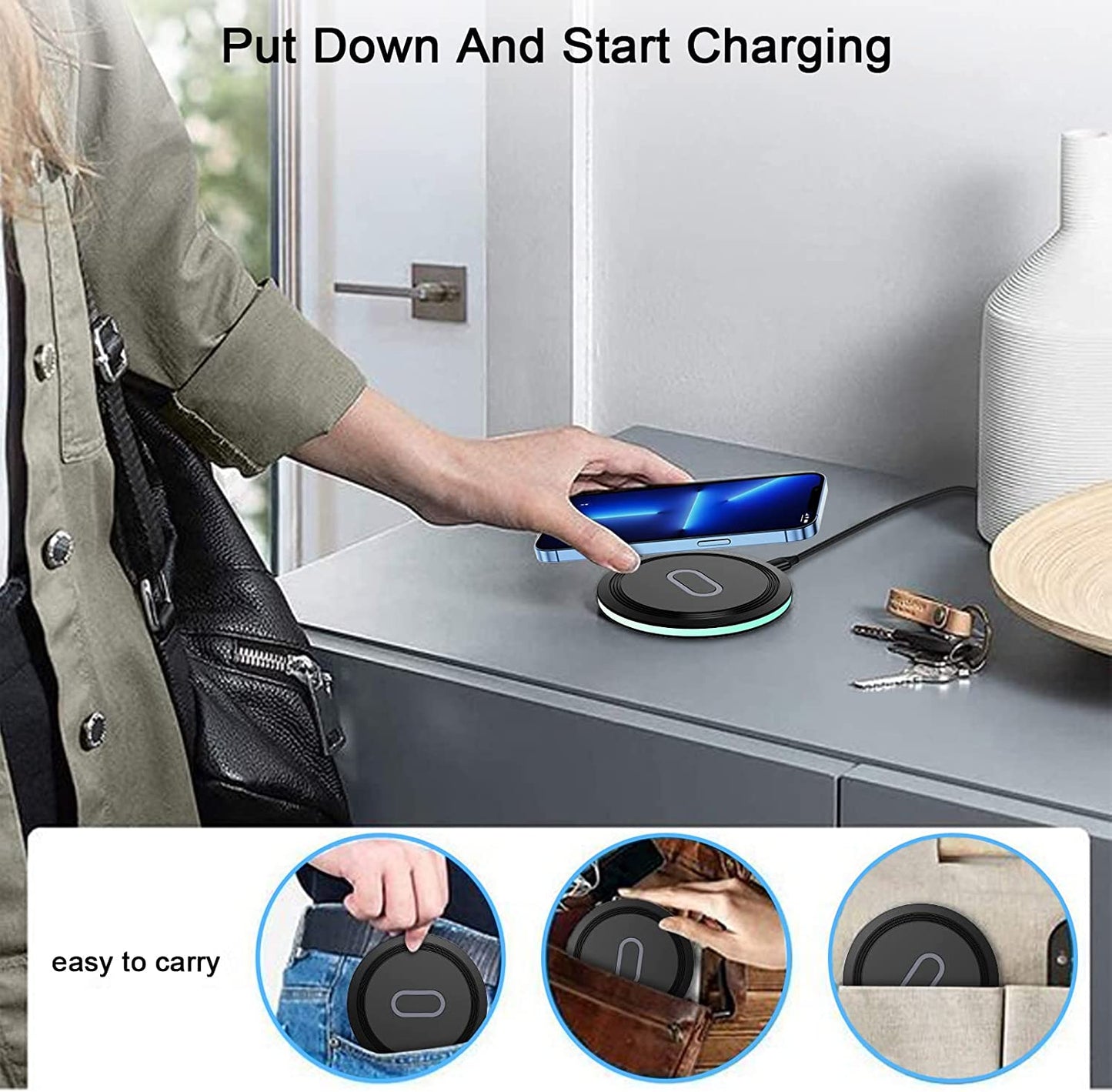 15W Wireless Charger Pixel Fast Charging Station for Google 8 Pro 7 Pro 7A 6 Pro 5 4Xl,Wireless Charger Pad with QC Adapter for Iphone 15 14 Pro Max 13 12 11,Samsung Galaxy S23 FE S22 S21 S20 Note 20  Shenzhen Chuang Wei Da Technology Co. , LTD Shenzhen Putuo Techonology Co., Ltd   