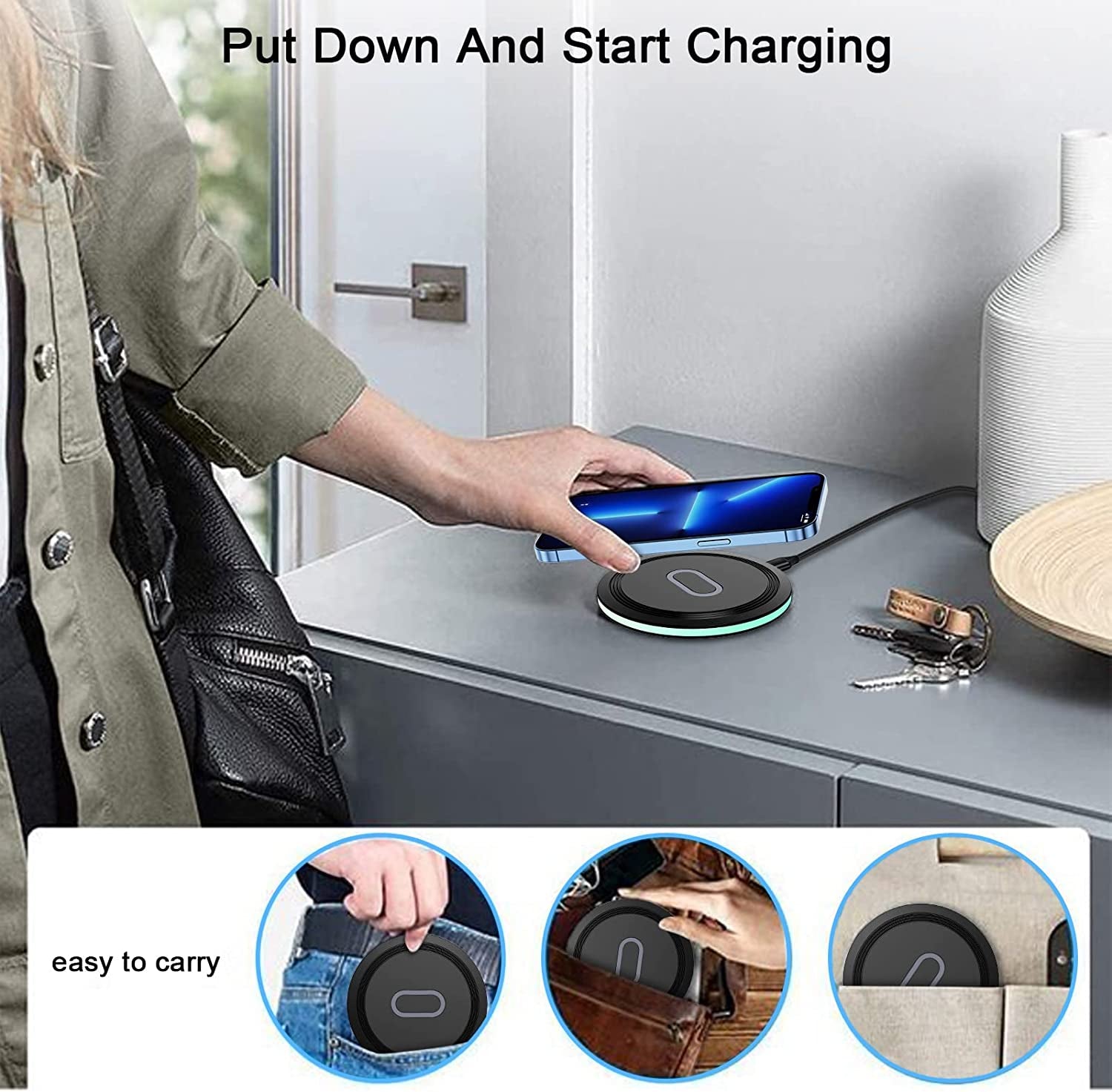 15W Wireless Charger Pixel Fast Charging Station for Google 8 Pro 7 Pro 7A 6 Pro 5 4Xl,Wireless Charger Pad with QC Adapter for Iphone 15 14 Pro Max 13 12 11,Samsung Galaxy S23 FE S22 S21 S20 Note 20  Shenzhen Chuang Wei Da Technology Co. , LTD Shenzhen Putuo Techonology Co., Ltd   